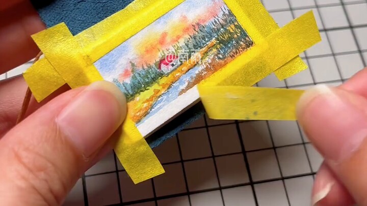 [Cat Air Nanyu] Malam musim panas·Proses melukis cat air mini