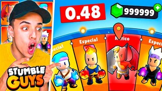 COMPRO MUCHAS RULETAS de la NUEVA ACTUALIZACIÓN de STUMBLE GUYS…😱 *skin especial*