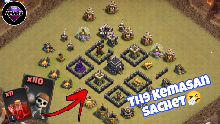 CWL pakai pasukan troll, full wallbreaker & skeleton spell😂