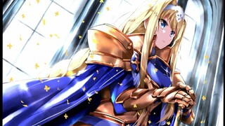 Sword art online fighting together.