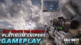COD Mobile Platinum Camo Snipers Gameplay! #CODMobile