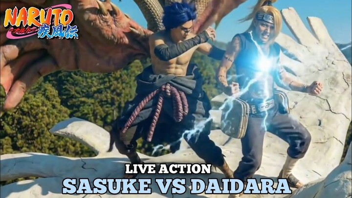 INTENSE AI-Generated Live Action Sasuke vs Deidara! Epic Naruto Shippuden Battle - Sub indo