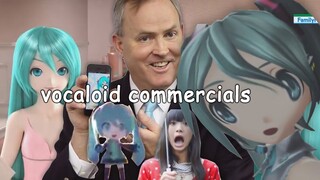 vocaloid commercials but i edited them