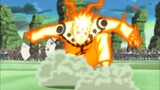 Naruto chega no campo de batalha - Naruto usa o Rasengan contra Terceiro Raikage
