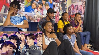 Africans show their friends (Newbies) don't let bts go on tour | THEIR FIRST TIME