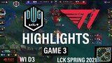 Highlight DK vs T1 Game 3 LCK Mùa Xuân 2021 | LCK Spring 2021 | Damwon KiA vs T1