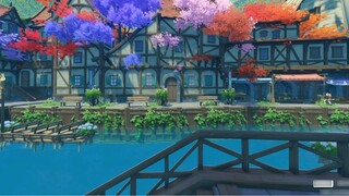 [Genshin Impact Dust Song Pot]Venice Water City (with tutorial)