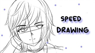 SPEED DRAWING FanArt Tomioka Giyuu🤍 (Kimetsu No Yaiba)