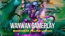 Wanwan, Hero Late Game dengan presentase Snowball paling efektif‼️