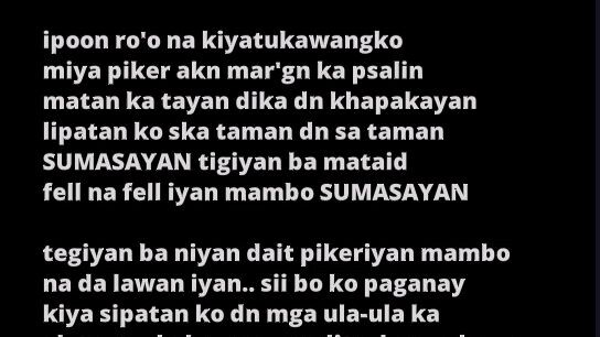 (SUMASAYAN) by: Aj Boy