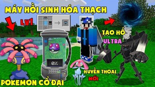 MINECRAFT PIXELMON #10 | THU PHỤC POKEMON HUYỀN THOẠI, THỬ TẠO HỐ ULTRA VÀ MÁY HỒI SINH HÓA THẠCH