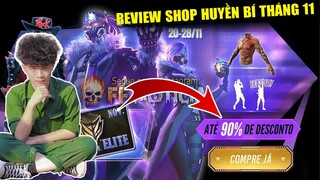 Review FULL Shop Huyền Bí Tháng 11 - Garena Giảm Giá 50% Kim Cương FULL Sự Kiện Cực Ngon | Free Fire