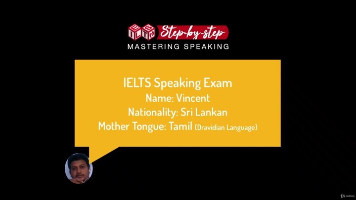 75 - SPEAKING test with Vincent Tamil speaker