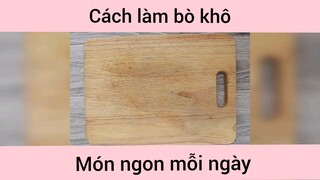 Cách làm bò khô