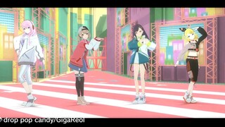 【Azuki Sawakohane× Shiraishi An× Megurine Ruka× Kagamine Rin】drop pop candy【3DMV／『World Project Colo
