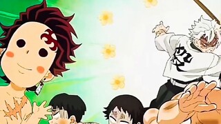 "Tanjiro sendirian menerobos pertahanan dua pilar, Red Vent, haha."