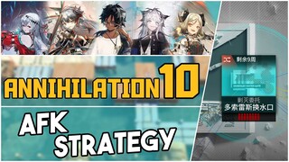 Annihilation 10 - Dossoles Water Gate | AFK Strategy |【Arknights】