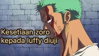 KESETIAAN ZORO!!!ZORO MENYERAP RASA SAKIT DAN PENDERITAAN LUFFY