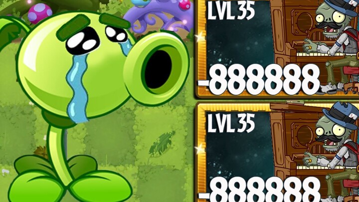 PvZ 2 Challenge - 35 Plants with the Same Ultimate Upgrade vs. Super Piano Zombie Level 35 - Who Wil