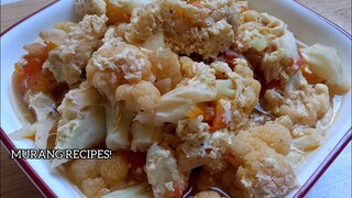70 Pesos Budget Ulam! Cauliflower Recipe! Murang Ulam Recipes