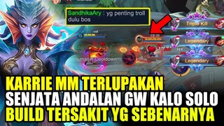 SEKALI SKILL 2 MUSUH SEKARAT, BUILD KARRIE PALING SAKIT 2021 BUILD TOP GLOBAL - MLBB