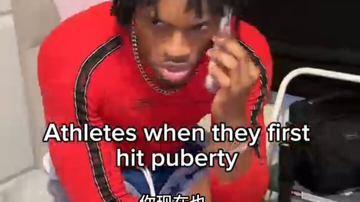 Athletes entering puberty