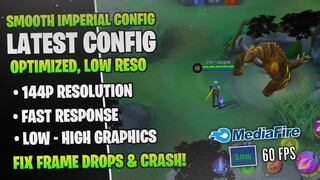 ML Config 144p Imperial (Low Resolution) - Anti Lag 60 FPS - Feels like iPhone - MLBB