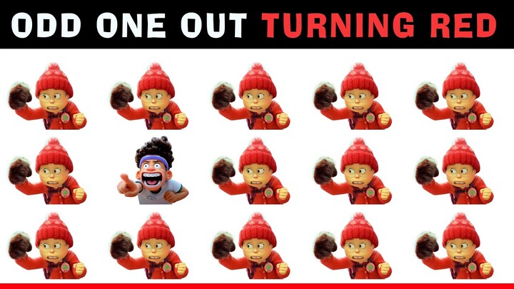 Spot The Odd One Out Turning Red #riddles 109 | Turning Red Clips | Turning Red Quizzes