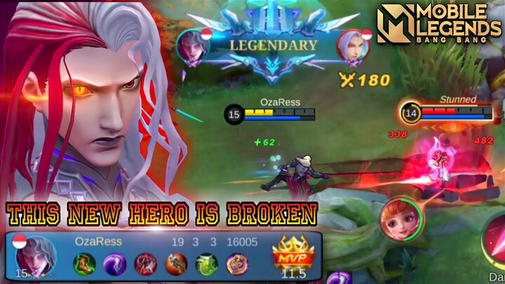 New Hero Arlott Best Skill Combo Gameplay - Mobile Legends Bang Bang