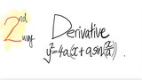 2nd way: derivative y^2=4a(x+a sin(x/a))