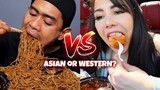 ASIAN VS WESTERN Mukbangers🙀🔥