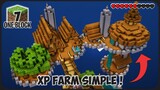 Bikin Penuh Pulau ! Membuat XP Farm / Mob Grinder Simple ! || Minecraft One Block Indonesia Pt.7