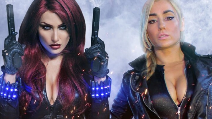 [Chinese Subtitles] Black Widow vs. Black Canary (Superpower Showdown) – Super Power Beat Down