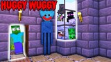 HUGGY WUGGY Poppy Playtime Horror Funny Challenge - Minecraft Animation