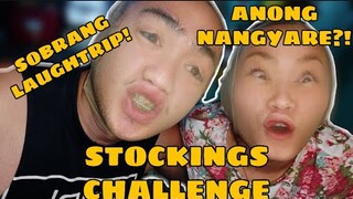 STOCKINGS CHALLENGE | BLOW THE CANDLE ( SAKIT SA PANGA KAKATAWA )