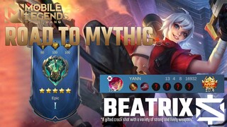 ROAD TO MYTHIC SOLO 7 | Beatrix | Mobile Legends: Bang Bang Gameplay