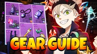 COMPLETE GEAR GUIDE (How to Build Units, Set Bonuses, Substats, etc.) | Black Clover Mobile