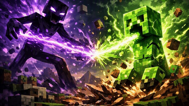 Noticia Minecraft - Creeper vs Enderman