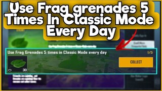 Use Frag grenades 5 Times In Classic Mode Every Day | New Dussehra Event