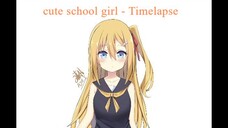 School girl - Timelapse