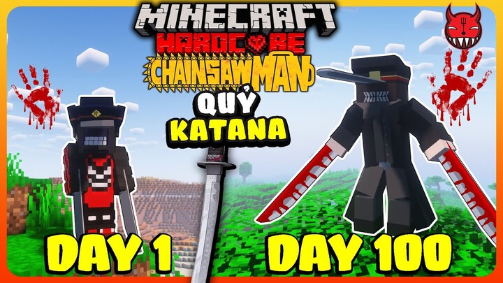 SongFish Review 100 Ngày Sinh Tồn Chainsaw Man Quỷ Katana Minecraft Siêu Khó