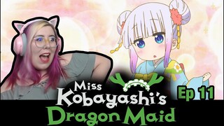 KANNA BEING CUTE...AGAIN! - Miss Kobayashi's Dragon Maid S1 E11 REACTION - Zamber Reacts
