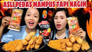 CHALLENGE MAKANAN PEDAS, MIE BON CABE LV 30 + SAMBAL JAWARA EKTRA HOT🔥PEDAS MAKSIMAL!!!