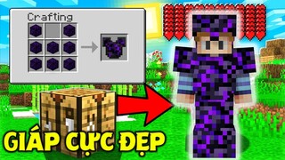 THỬ THÁCH SINH TỒN TRONG THẾ GIỚI TOÀN LÀ GIÁP TRONG MINECRAFT #9 *GIÁP HẮC DIỆN THẠCH KHÓC CỰC ĐẸP*