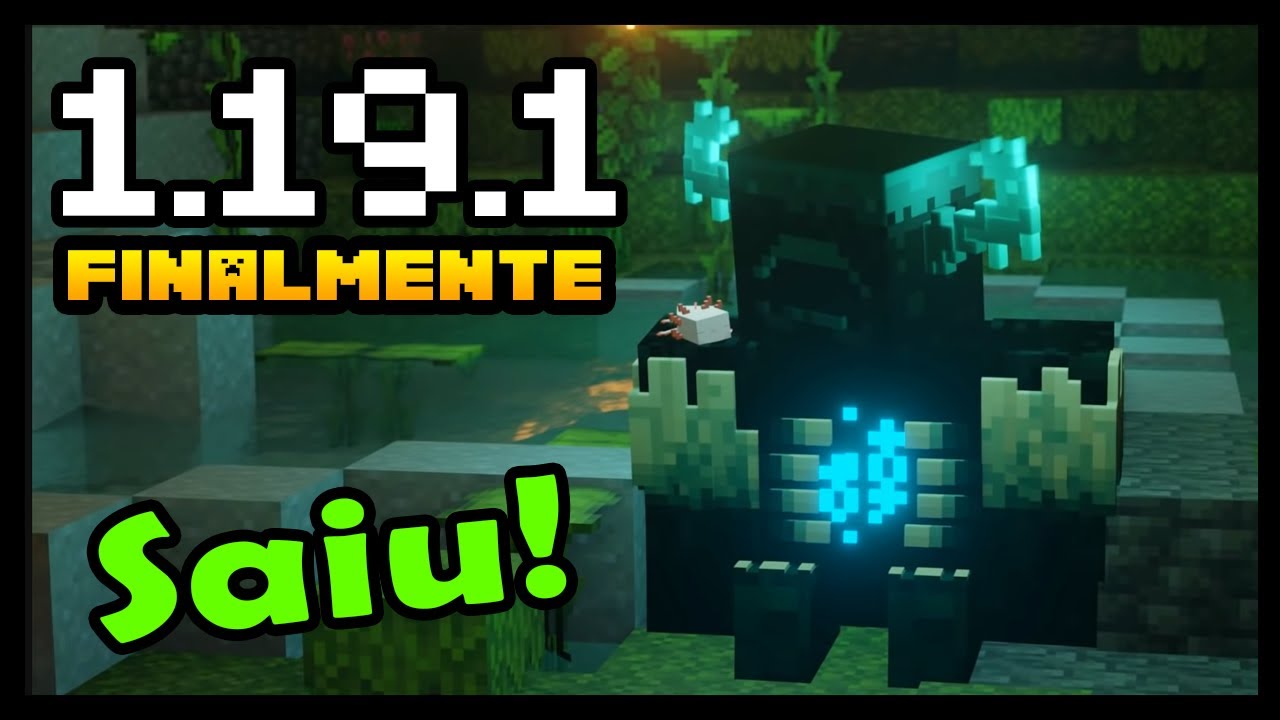 SAIU ATUALIZAÇÃO DO MINECRAFT PE 1.19 OFICIAL WILD UPDATE