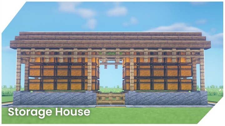 Cara Membuat Simple Storage House - Minecraft Tutorial Indonesia