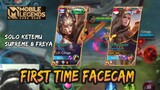 FIRST TIME FACECAM PAKE LANCELOT KETEMU SUPREME 8 FREYA | LANCELOT GAMEPLAY #147 | MOBILE LEGENDS