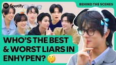 ENHYPEN predicts the best liar in the team ㅣ Behind the Scenes