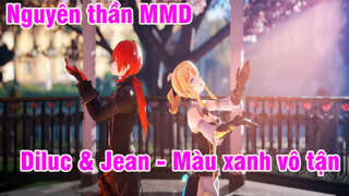 [Nguyên thần MMD] Diluc & Jean - Màu xanh vô tận