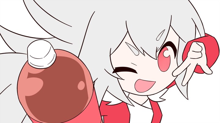 Woomi who keeps shaking Coke